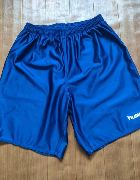 hummel ハーフパンツ Lサイズブルー