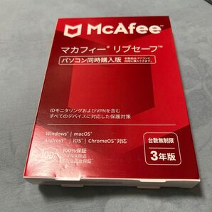 McAfee マカフィー リブセーフ 3年用Win/Mac/iOS/Android対応 MLS33JNRURDAM アンチウイルス