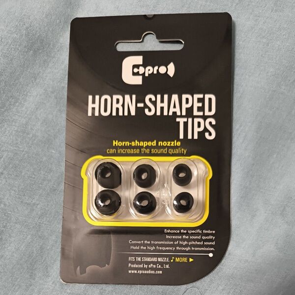 ePro audios ePro Horn-shaped Tips S/M/L 各1ペア (EPR-ET-SML1) イヤーピース