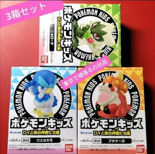 ニャローテ ウェルカモ アチゲータ ポケモンキッズ ロイ リコ フィギュア ポケットモンスター 指人形 Pokmon 未開封