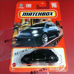 2019 FIAT 500 TURBO フィアット 500 ターボ blk マッチボックス MACHBOX ブラック 黒色 車