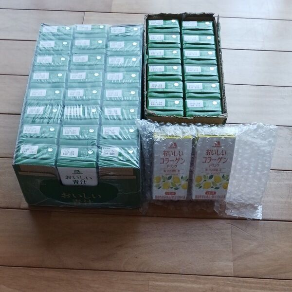 森永製菓おいしい青汁36本&おいしいコラーゲンドリンクレモン味2本合計38本