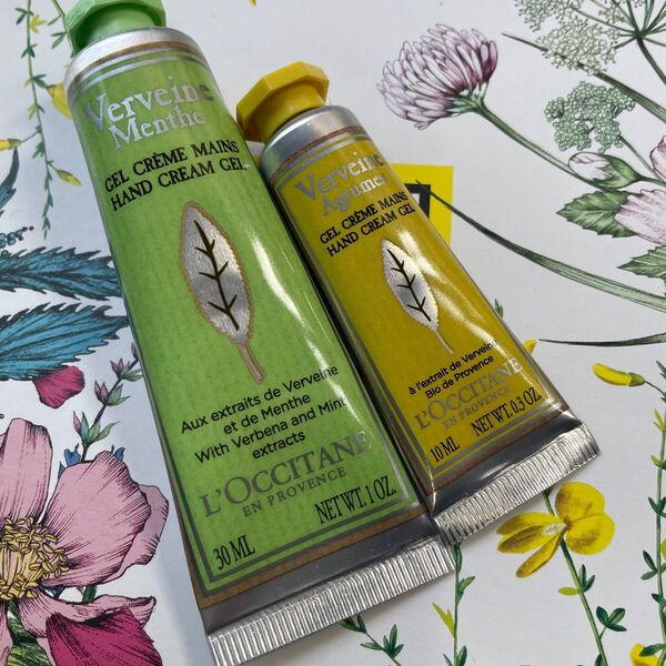 【新品】 ロクシタン ハンドクリーム30mlと10ml ミントヴァーベナとシトラスヴァーベナの香り