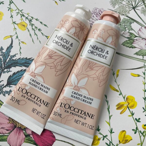 【新品 ロクシタン ハンドクリーム30ml ネロリ オーキデ2本