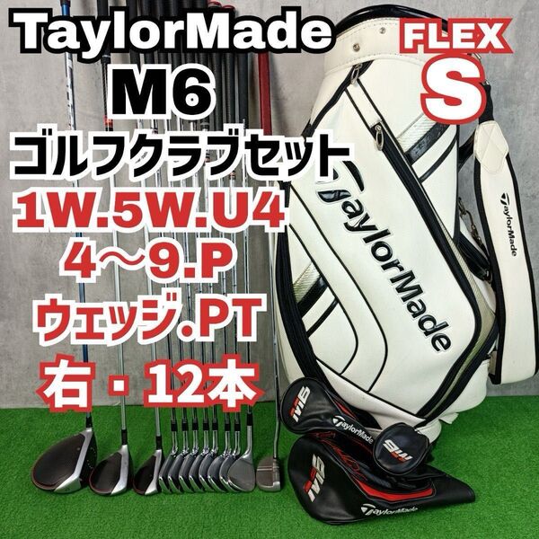 メンズ初心者用 テーラーメイド M6 ゴルフクラブセット 右打ち12本 TaylorMade Y25052901