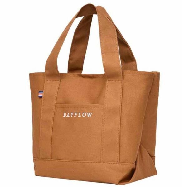 BAYFLOW ベイフロー 収納5ポケット LOGO TOTE BAG ロゴトートバッグ キャメル 宝島社付録