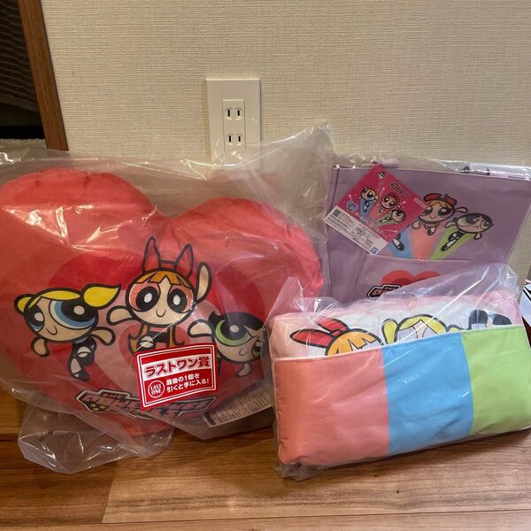 一番くじ パワーパフガールズ ラストワン賞 A賞 C賞 クッション ブランケット トートバック