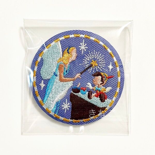ディズニー Disney Characters 刺繍缶バッジ ピノキオ