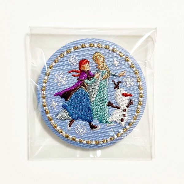 ディズニー Disney Characters 刺繍缶バッジ アナと雪の女王