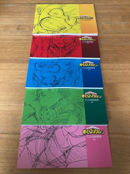 僕のヒーローアカデミア アニメ公式設定資料集 5冊セット 集英社 週刊少年ジャンプ
