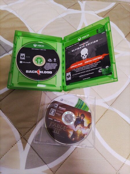 XBOX ONE BACK4BLOOD XBOX 360 FABLE III 2本セット