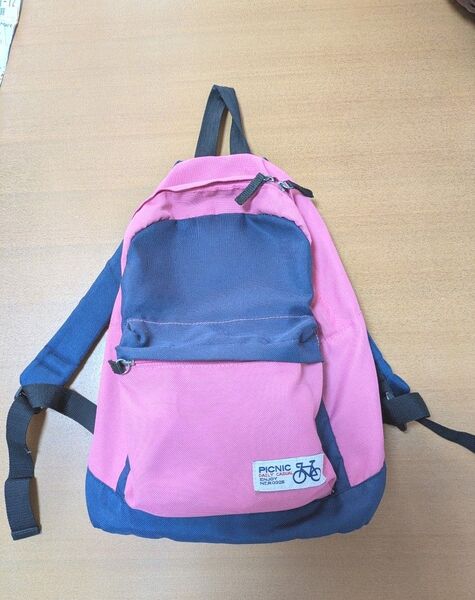 ミキハウス PICNICMARKET 子供用リュック ピンク ネイビー