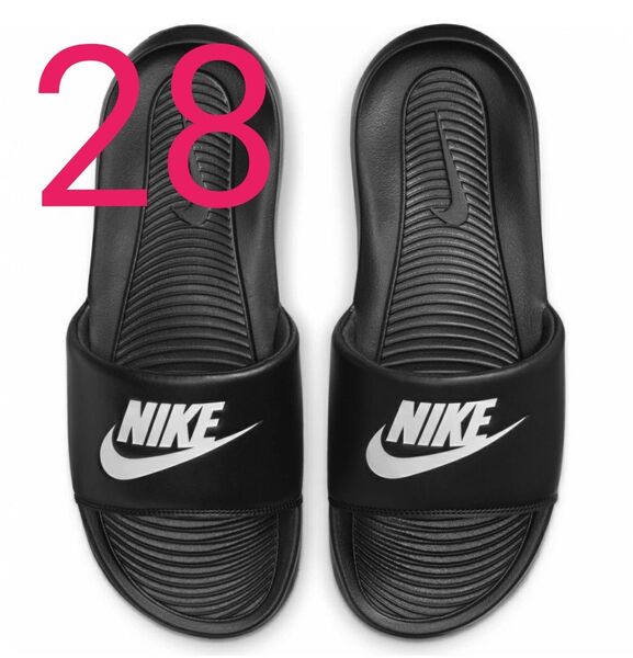 【新品・未使用】ナイキ(NIKE)スポーツサンダル ビクトリー ワン スライド ブラック ホワイト 28