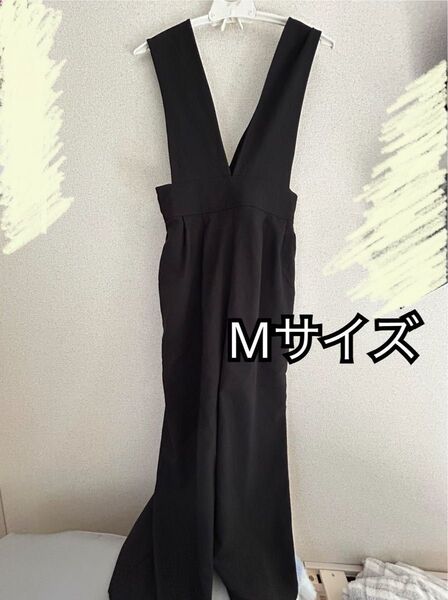 サロペット しまむら ブラック カジュアル Mサイズ