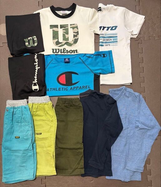 140cm 男の子 夏季セット ハーフパンツ Tシャツ 長袖