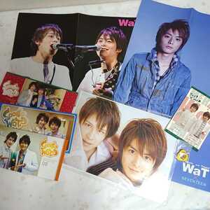 WaT small .. flat uentsu.. fan club bulletin postcard magazine poster set 