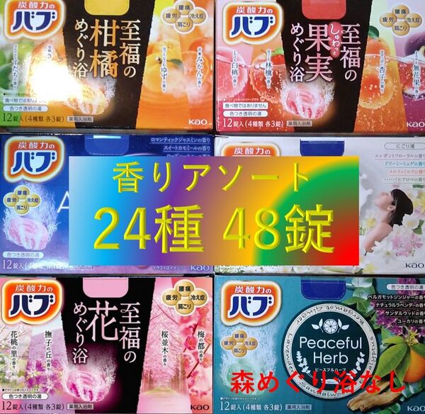 花王 バブ 入浴剤 14【花王 バブ 24種48錠 D】 香りアソート
