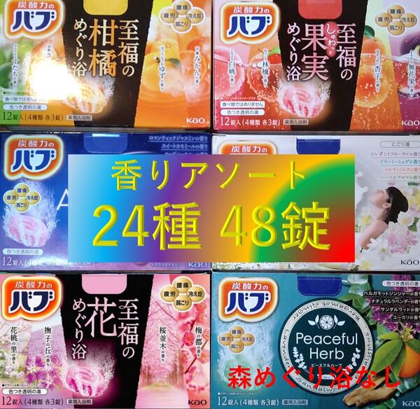 花王 バブ 入浴剤 14【花王 バブ 24種48錠 D】 香りアソート