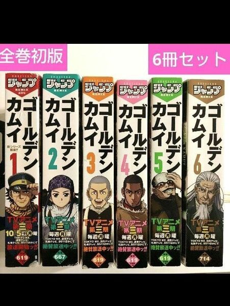 【美品】 ゴールデンカムイ コンビニ版 初版 全6巻 野田サトル