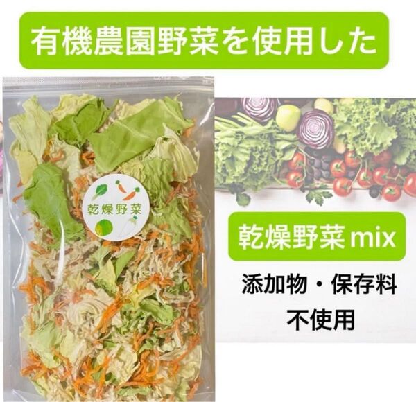 【特価!】有機野菜使用 乾燥野菜 お味噌汁の具 60杯分 時短料理 家事楽 50g×2袋