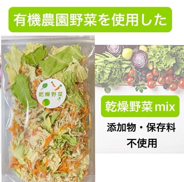 有機野菜使用 乾燥野菜 国産 安心安全 50g×2袋 お味噌汁60杯分 便利 時短料理