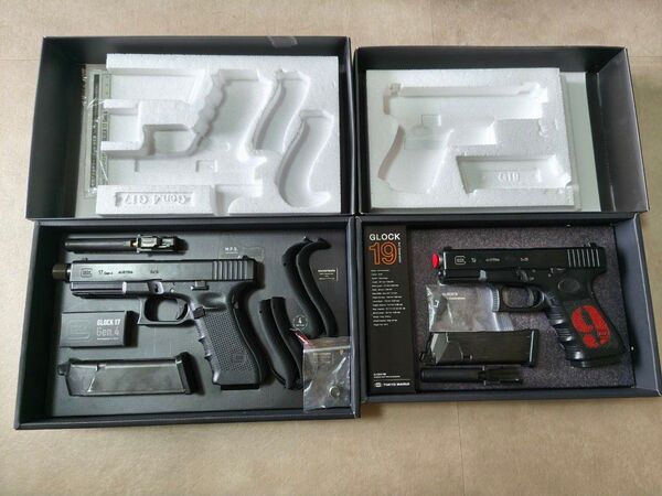 東京マルイ glock17 gen4 及び glock19 gen3セット品 微カスタム グロックまとめ