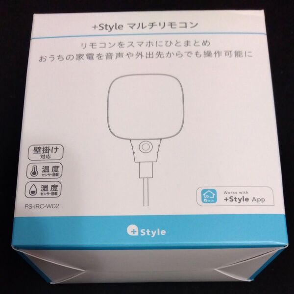 +Style プラススタイル マルチリモコン PS-IRC-W02、コンセントx2、センサー(温湿度)セット