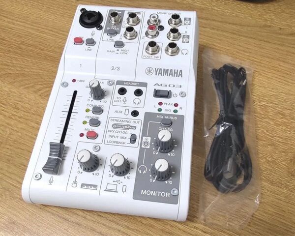 YAMAHA AG03MK2 ヤマハ ミキサー オーディオインターフェース ホワイト