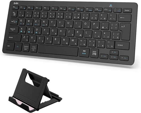 AP16 Ewin 日本語配列 bluetooth キーボード マルチペアリング ワイヤレス キーボード スタンド付き