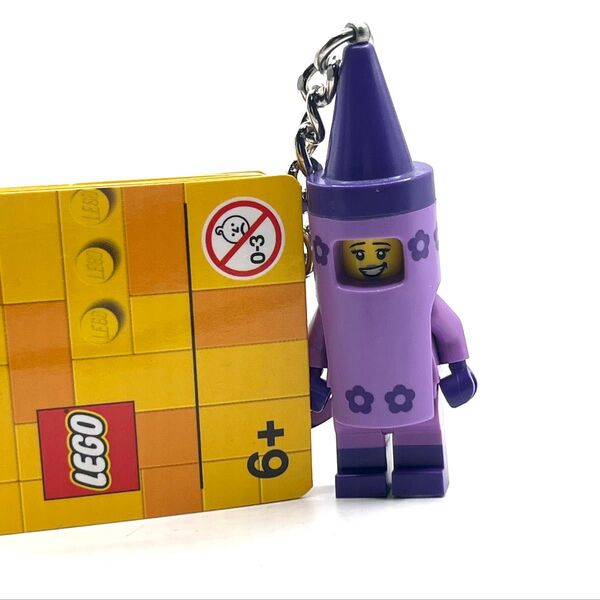 新品 LEGO レゴ キーリング キーホルダー クレヨンガール 着ぐるみ コスプレ ミニフィグ