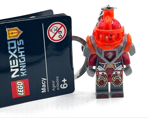 新品 LEGO レゴ キーリング キーホルダー ネックスナイツ メイシー NEXO KNIGHTS ミニフィグ
