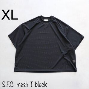 新品タグ付き XL S.F.C メッシュ Tシャツ mesh ブラック 2025 see see 好きにも是非 SFC 半袖