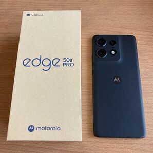 【美品】モトローラ motorola edge 50s pro 6.7インチ ブラックビューティー 256GB ソフトバンク