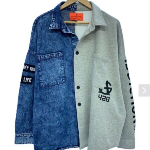 GALLIS ADDICTION オーバーサイズ ドッキング長袖シャツ ガリスアディクション