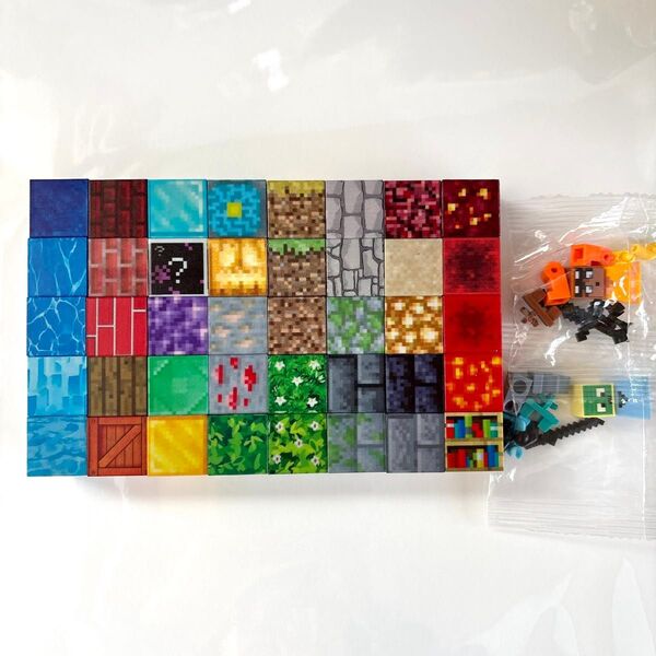 新品未使用 ランダム 40ピース マイクラ風 マグネットブロック minecraft 磁石ブロック