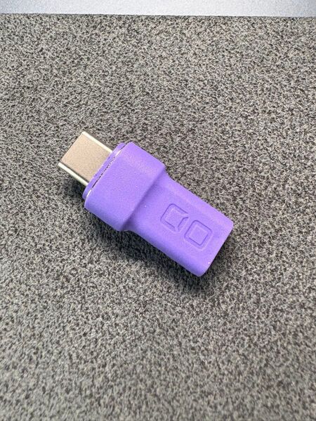 CIO マグネット変換アダプタ USB-C to Cストレート 100W USB2.0 データ転送 480Mbps(パープル)