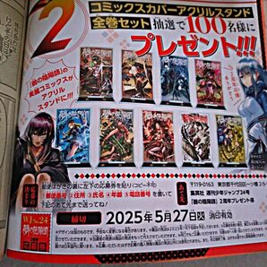 ジャンプ 鵺の陰陽師 アクリルスタンド プレゼント応募券