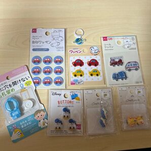 ボタンとシールワッペン 手芸