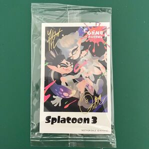 スプラトゥーン3 プロマイド 限定 サイン入り 新品未開封