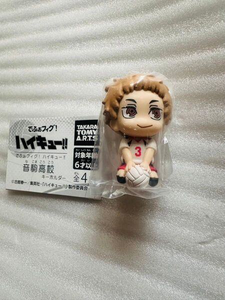 ガチャ ハイキュー でふぉフィグ 夜久 キーホルダー