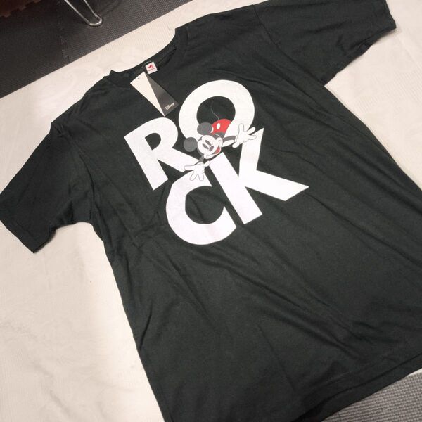 rockin'dar ディズニーコラボ ミッキーTシャツ 前後プリント 未使用品