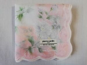 【正規品】pierre cardin / ピエール・カルダン ハンカチ ピンク 花柄 yh-2445