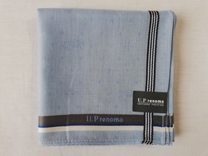 【正規品】U.P renoma / ユーピーレノマ ハンカチ ブルー yh-1749