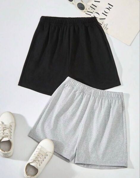 SHEIN ブラック ショートパンツ シーイン パンツ