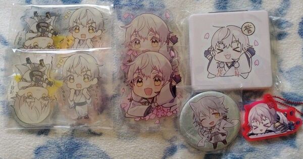 鶴丸国永 同人グッズ アクスタ アクキー 缶バッジ ミラー