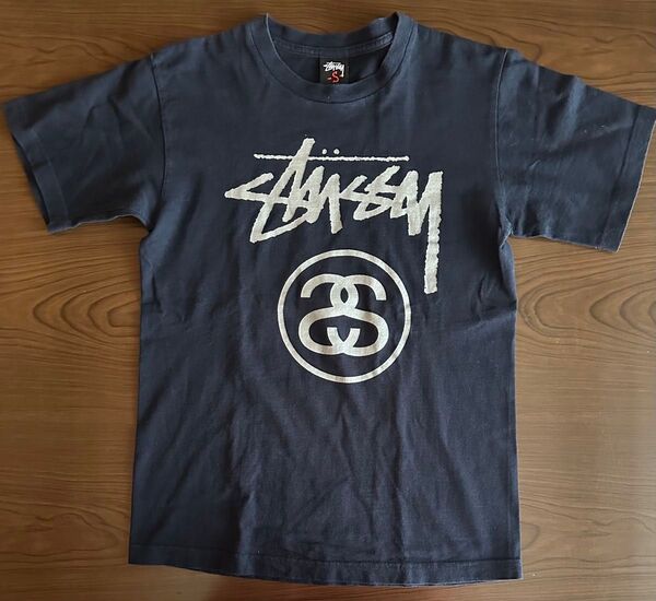 STUSSY Tシャツ ネイビー Sサイズ 古着