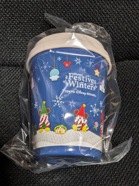ディズニー リルリンリン ミッキー クリスマス 2023 スーベニア タンブラー 蓋付き 新品
