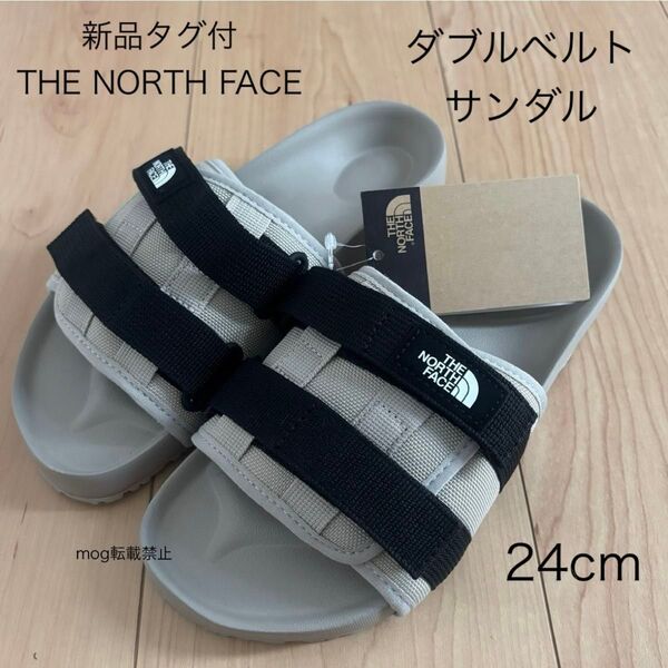 THE NORTH FACE 新品タグ付 ノースフェイス ダブルベルト サンダル ベージュ 24cm 日本未発売