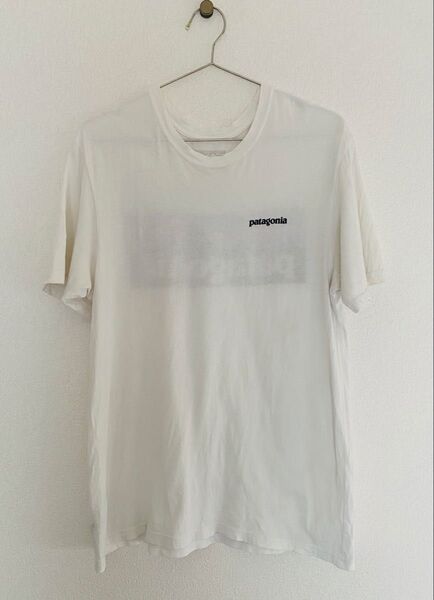 パタゴニア 半袖tシャツ patagonia ホワイト madein USA