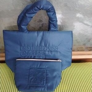 コメダ珈琲 KOMEDA'S Coffee ノベルティ バッグとポーチ 2点セット ネイビー